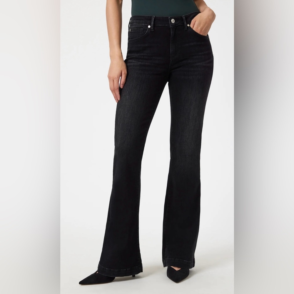 Mavi Sydney High Rise Flare Classic Black Women's Jeans